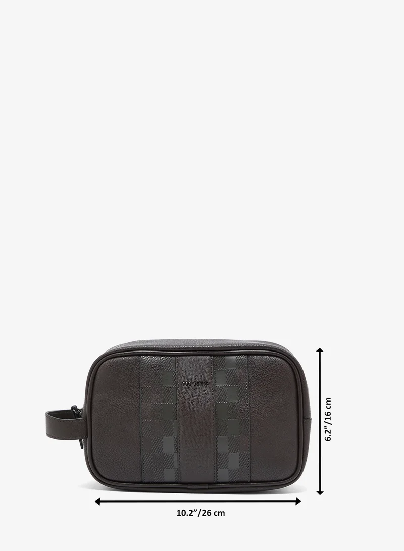 Ted Baker  House Check PU Washbag for Men | Best Price UAE